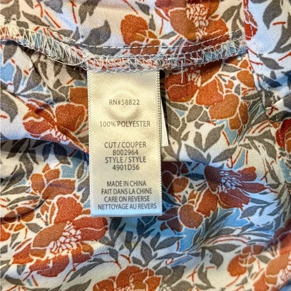 Max Studios London Orange turquoise floral tiered maxi dress - Picture 5 of 6